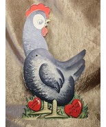 Vintage 1930s Black Chicken Die Cut Mechanical Valentine Card Egging You On - £27.25 GBP