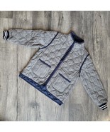 New w/o Tags Girls XL 14-16 Free Assembly Quilted Jacket Blue White Bask... - $16.23 CAD