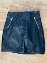 Faux leather skirt size small black - $24.75