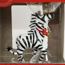 Hallmark Prancing Zebra Christmas Tree Ornament with Gift Box Walmart Ex... - £11.69 GBP