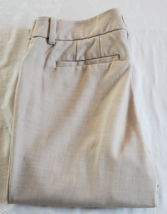 New York &amp; Co The Crosby Mini Bootcut Beige Stretch Pants Size 8 Tall Po... - $24.74