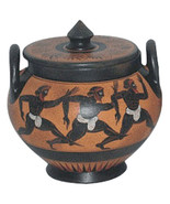 Olympic Games Runners Ancient Greek Bizoutieres Vase Museum Replica Repr... - $177.21