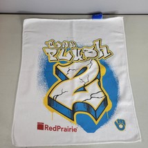 Milwaukee Brewers Playoff Rally Towel Tony Plush Red Prairie McArthur 17x14 - $9.75