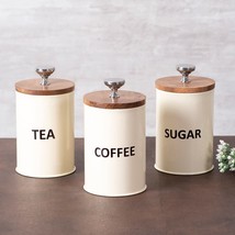 Tea Coffee Sugar Containers Set Of 3 | Dry Fruits Kitchen Container Set | Air Ti - $54.99