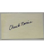 Chuck Norris Autographed Vintage 3x5 Signature Page - $1,008.92 MXN