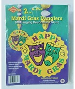 1992 Beistle Mardi Gras Danglers 30&quot; Hanging Decoration New In Packaging - £11.98 GBP