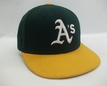 Oakland Athletics A&#39;s Hat 7 1/8 Fitted Green Yellow New Era 59Fifty Base... - £15.70 GBP