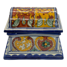 Dolores Hidalgo Talavera Pottery Jar Ceramic Chest Signed Exclusive Exc.... - £89.32 GBP