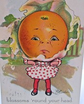 Fantasy Postcard Tuck E Curtis Orange Face Anthropomorphic Girl Series 2... - $41.40