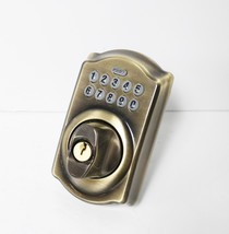 Schlage BE365 CAM 609 Camelot Deadbolt, Electronic Keyless Lock, Antique Brass image 5