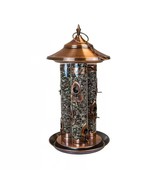 Large Copper Bird Feeder with 3 Tubes and 9 Feeding Ports - $171.49