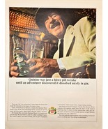 CANADIAN DRY - Quinine - Bitter Pill To Take - 1964 Vintage Print Ad - €10,18 EUR