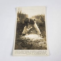 Postcard Chopping Permanent Ice Uncovered On Alask Highway Construction ... - £5.34 GBP