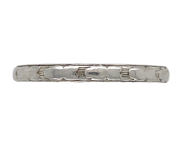 18k White Gold Wedding Band Ring Size 6.5 Jewelry (#J7284) - $6,301.68 MXN
