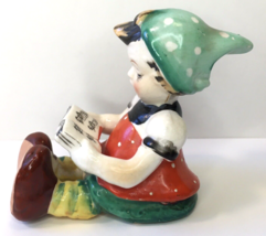 Vintage German Girl Reading Figurine, 1950s, Hand Painted , Made in Japan - £11.79 GBP