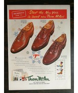 Vintage 1951 Thom McAn Men&#39;s Dress Shoes Full Page Original Ad 721 - £5.24 GBP