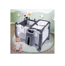 Folding Portable Baby Playpen w/ Changing Table Whirligig Storage Basket... - £94.34 GBP+
