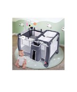 Folding Portable Baby Playpen w/ Changing Table Whirligig Storage Basket... - £95.90 GBP+