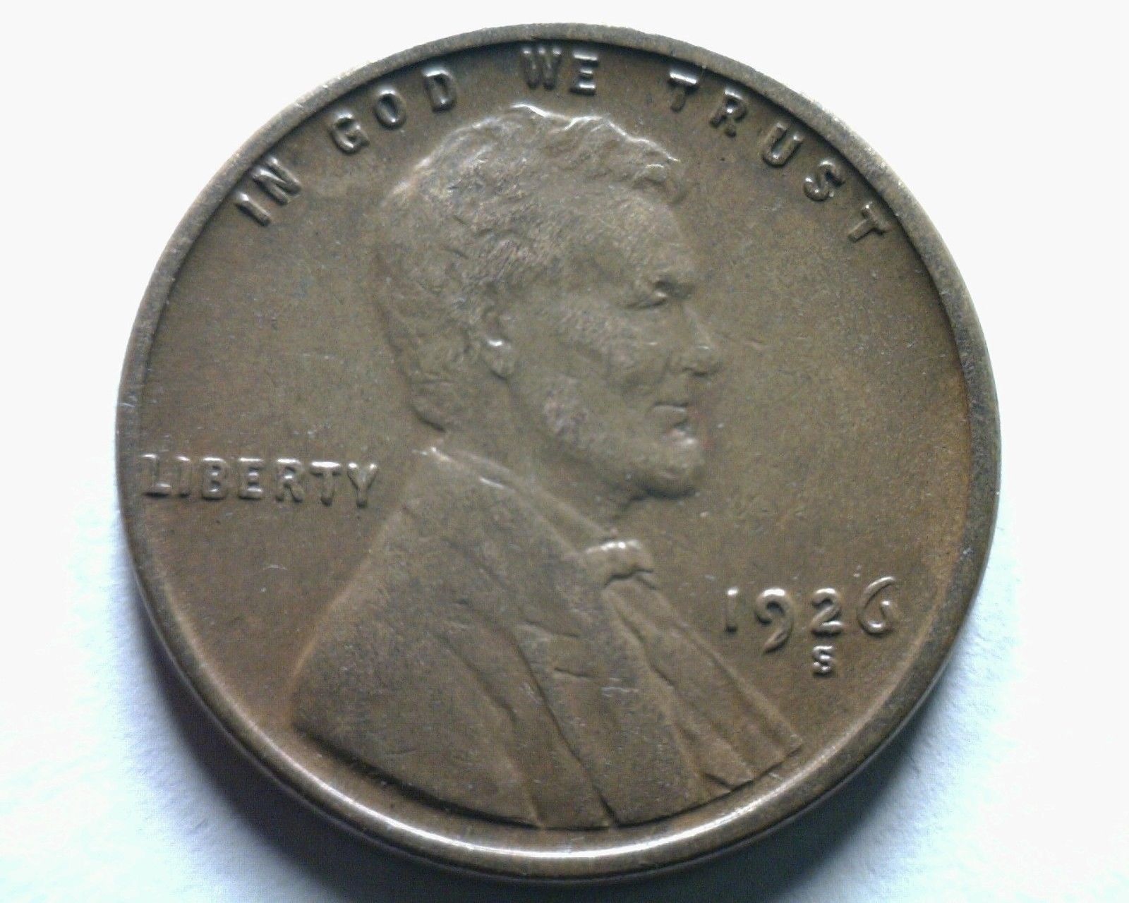 1926-S LINCOLN CENT PENNY CHOICE ABOUT UNCIRCULATED+ CH.AU+ NICE ORIGINAL COIN - $130.00