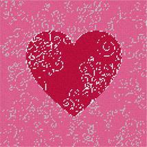 Pepita needlepoint canvas: Heart Swirls, 10&quot; x 10&quot; - £58.61 GBP+