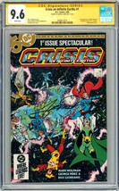 CGC SS 9.6 Crisis on Infinite Earths #1 SIGNED George Perez Cover &amp; Art Superman - £360.16 GBP