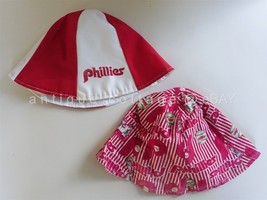 LOT vintage PHILADELPHIA PHILLIES BEACH HATS cap beanie BASEBALL used MLB - £51.28 GBP