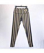 Zoozat Purdue Stripes Training Tights Womens Size 6 Medium Black Gold Pants - $28.30