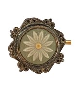 Vintage Wedgwood Green Jasperware Floral Stick Pin with Original Box - $37.99