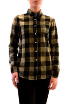 SUNDRY Womens Shirt Sun-Faded Checkered Flannel Cosy Fit Green Size S - £46.60 GBP