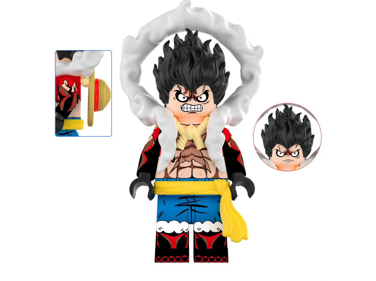  Luffy Angry One Piece Cartoon Tv Show Anime Minifigure Pack US - $8.16