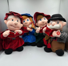 4 Singing &amp; Dancing Christmas Carolers  Plush - WORKS!!! TL Toys Vintage... - £145.22 GBP