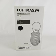 Ikea Luftmassa Modern Table Lamp Lantern Metal Mesh Black 14&quot; - £25.53 GBP