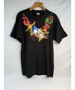 Vintage 90’s Single Stitch Black Texas Star Cowboy Shirt Kathie XL T-shi... - $40.46 CAD