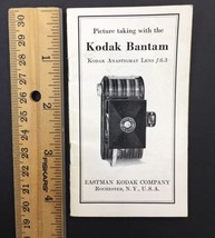 Kodak Bantam Anastigmat F6.3 Camera Instruction Manual ORIGINAL 1939 - $20.00
