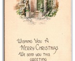 Merry Christmas Doorway Poem UNP Unused DB Postcard U27 - $3.91