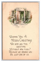 Merry Christmas Doorway Poem UNP Unused DB Postcard U27 - £3.07 GBP