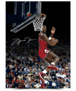 Michael Jordan Autographed &quot;Cradle Dunk&quot; 30 x 40 Photograph UDA LE 123 - $6,995.00