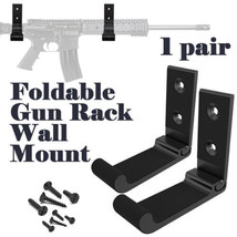 1 Pair Gun Rack Wall Mount Rifle Hook, Gun Holder Installed on Wall, Shelf, Safe - £8.11 GBP