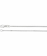 14K White Gold 1mm Pendant Box Chain - €474,23 EUR+