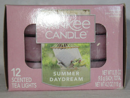 Yankee Candle 12 Scented Tea Light T/L Box Candles Summer Daydream - £16.63 GBP