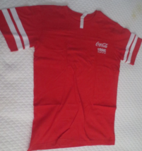 Coca-Cola Red Tee T-Shirt with Coca Cola 1886 on right side Size Medium - £9.73 GBP