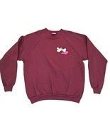 Flinstones Dino Sweatshirt Crewneck XL Cartoon Network Maroon 1997 - $39.55