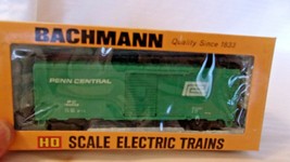 HO Scale Bachmann 41&#39; Box Car, Penn Central, Green, #160502 BNOS - £23.98 GBP