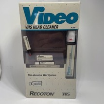 VHS Head Cleaner Recoton Non-Abrasive Wet System V144 New Sealed 1997 - £5.04 GBP