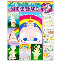 Bendon Magical Unicorn Sticker Face Book Rainbows Wands Arts &amp; Crafts 420 Sticke - £7.26 GBP