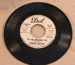 Bonnie Guitar 45 I&#39;ll Be Missing You - Blue Christmas Dot Record - $5.93