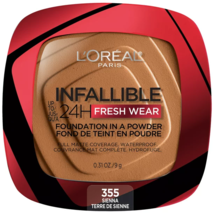 L&#39;Oreal Paris Infallible Up to 24H Fresh Wear Foundation Powder Sienna 0.31 oz.. - £25.31 GBP