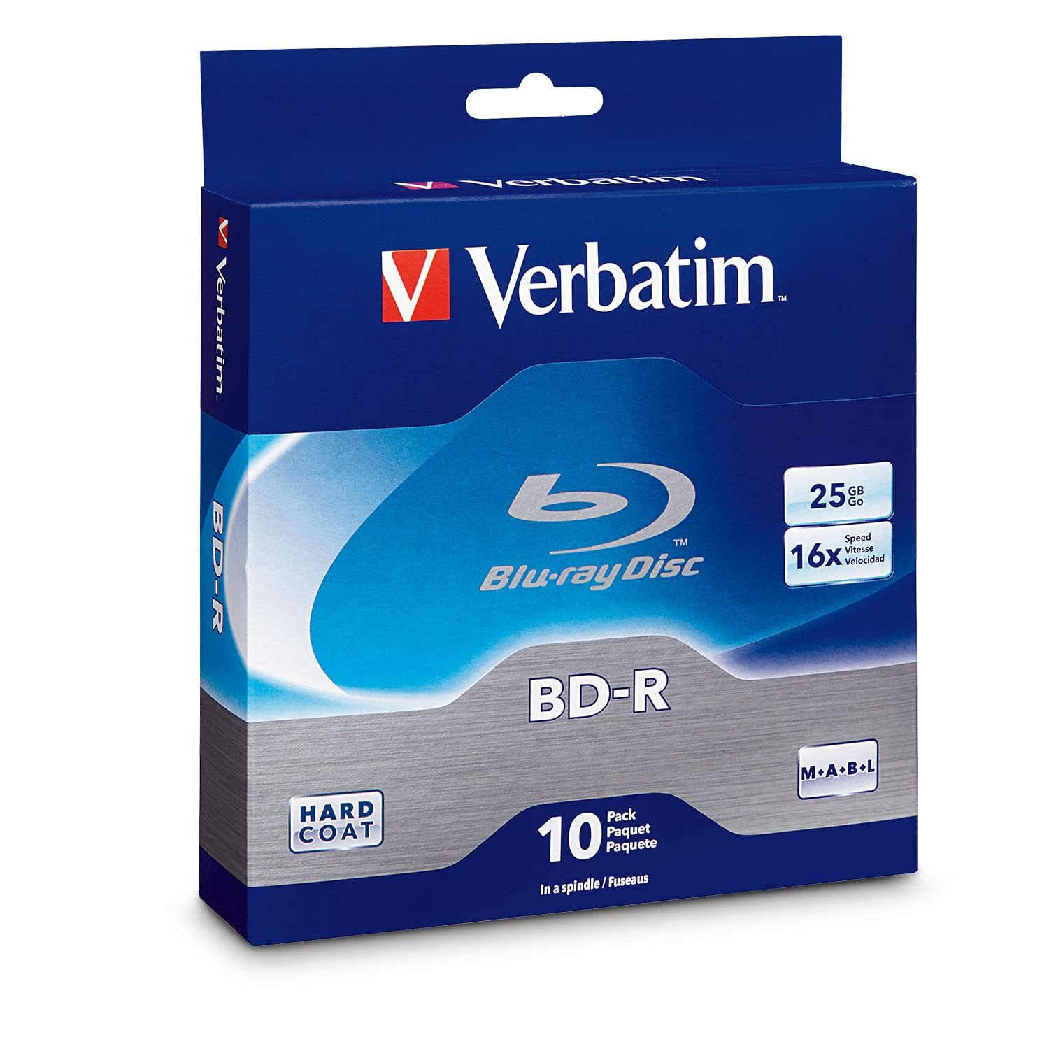 Primary image for Verbatim BD-R 25GB 16X Blu-ray Recordable Media Disc - Spindle - 97238, Branded,