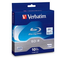 Verbatim BD-R 25GB 16X Blu-ray Recordable Media Disc - Spindle - 97238, Branded, - $20.99