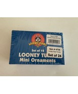 Vintage Looney Tunes Holiday Christmas 24 Mini Ornaments Brand New 2 sets - £15.68 GBP